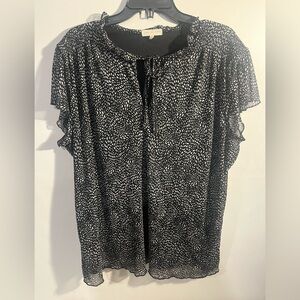 Elegant Black and White Blouse